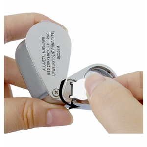 Портативная мини-лупа 40x с 2 светодиодами для ювелиров и проверки бриллиантов - Product Image 2