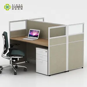 Zeitgenössische Büromöbel Hochwertiger 2-Sitzer-Schreibtisch Kleine Büroarbeit station