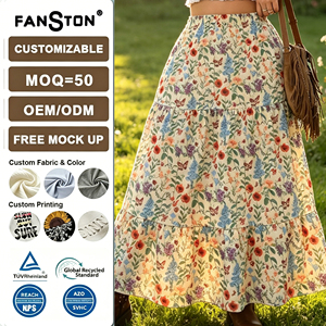 Nueva <span class=keywords><strong>Falda</strong></span> Maxi <span class=keywords><strong>Floral</strong></span> de Tallas Grandes Estilo Europeo-Americano 2026, <span class=keywords><strong>con</strong></span> Cintura Imperio, <span class=keywords><strong>Estampado</strong></span> Vintage, Transpirable, <span class=keywords><strong>con</strong></span> Lazos, Larga, de Corte A, que Estiliza la Figura - Product Image 1