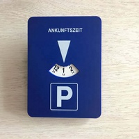 NBT Véhicule Voiture Disque de stationnement Minuterie Horloge Affichage de l'heure d'arrivée Disque en plastique Outils de temps de stationnement Horloge de stationnement portable pour voiture