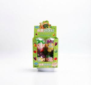 Bonbons Jouets Gommeux aux Fruits 96g, Billes Gommeuses Moelleuses Remplies de Confiture, Style Planète, 2 Couches, Grandes Billes en Contenant, Vente en Gros OEM - Product Image 1
