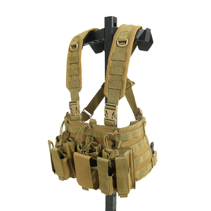 Lichtgewicht Tactisch Verkenningsvest Modulair Molle Borststuk Met Mag-Zakje En Afneembaar Pantser, Ademend Gevecht Voor Patrouille/Training - Product Image 1