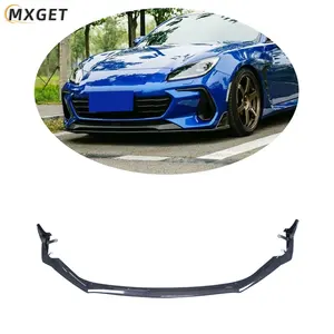 MXGET para Subaru BRZ, Kit de carrocería de fibra de carbono, estilo STI mejorado, difusor de labios de parachoques delantero, falda lateral, ángulo de envoltura de parachoques