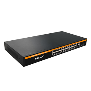 <span class=keywords><strong>Switch</strong></span> PoE TiNCAM <span class=keywords><strong>Gigabit</strong></span> con 24 Porte PoE, 2 Porte Uplink, 2 Porte SFP, 10/100/1000M, 300W Non Gestito, <span class=keywords><strong>Switch</strong></span> Power Over <span class=keywords><strong>Ethernet</strong></span> 1U Rack - Product Image 2