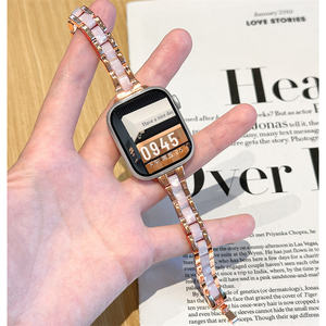 Bracelet de montre en résine et métal fin à trois maillons - Compatible avec <span class=keywords><strong>Huawei</strong></span> Watch GT6/GT5/GT4/Watch 3/<span class=keywords><strong>4</strong></span> Pro Bracelet de remplacement - Product Image 4