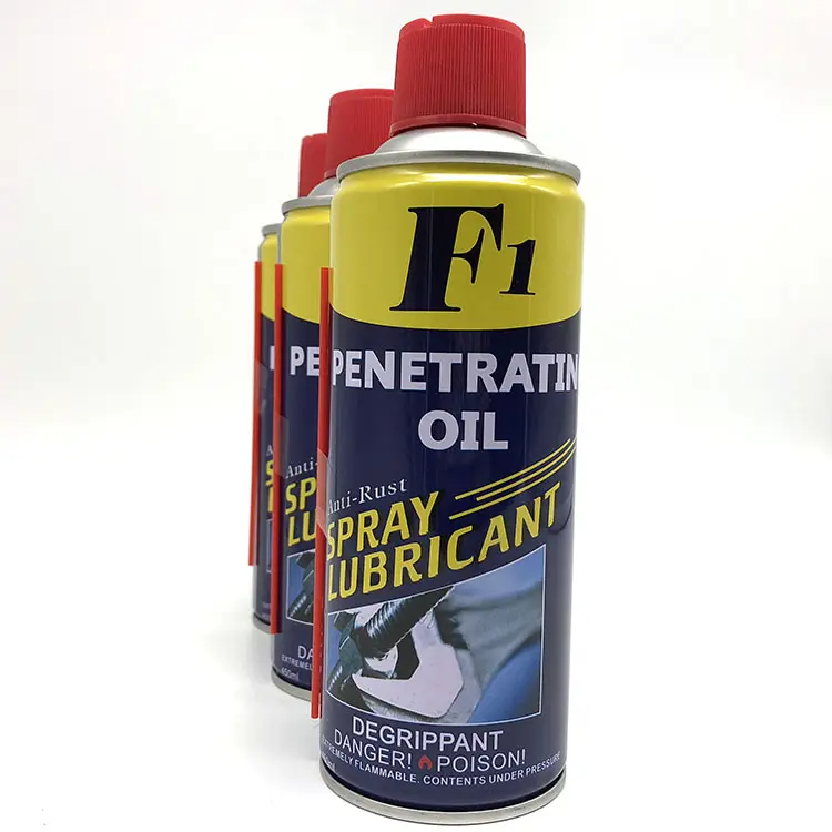 Caliente-Venta De F1 populares lubricante penetrante-rust-De-rust-450ml 350g De tamaño personalizado