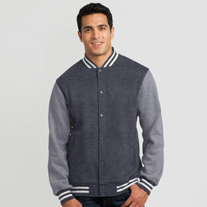 <b>Grey</b> Color Body Wool With Light <b>Grey</b> Color Sleeve Baseball Men's Clothing <b>Jackets</b> College School Winter Sportswear Men's <b>Jackets</b> - Product Image 1