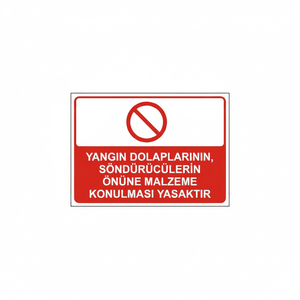 Accesorio para Equipo de Extinción de Incendios, Señal que Indica 'Es Prohibido Colocar Materiales Delante de Gabinetes y Extintores' - Product Image 2