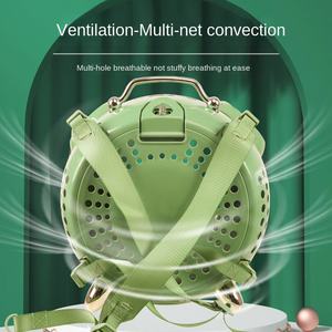 Mochila portátil de plástico de moda para mascotas en el diseño de la cápsula espacial Mochila de gato saliente transpirable para perros - Product Image 5