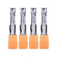 Fraise en carbure monobloc 1/4 1/2 3/8 Fresa 2F fraise en bout à compression ascendante et descendante mèche de routeur CNC pour le travail du bois/ACP/MDF/contreplaqué