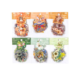 30 unids/pack de postes de caramelo, bolsa adhesiva para mascotas, Collage de hojas, temporada Retro, Collage, diario, Material de fuente decorativa en 6 modelos - Product Image 5