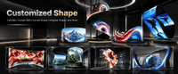 Module d'écran LED flexible P2 P2.5, panneau d'affichage LED incurvé souple, taux de rafraîchissement élevé 3840Hz pour affichage créatif en colonne et en vague