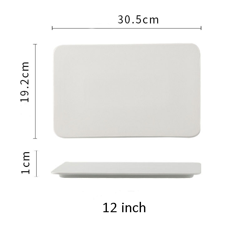 Rectangulaire Blanc