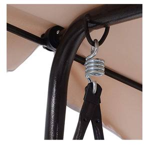 Silla <span class=keywords><strong>columpio</strong></span> para Patio para 3 personas, <span class=keywords><strong>toldo</strong></span> para exteriores, Patio, muebles, hamaca de acero - Product Image 5