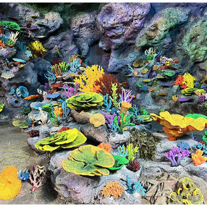 Modèle de Corail Artificiel Léger Peint à la Main en Résine Coulée pour Décoration d'Aquarium Écologique à Grande Échelle - Product Image 3