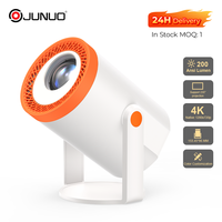Projecteur intelligent PortableTurn1 230 ANSI Lumens, résolution native 720P, décodage vidéo 4K, Android 14, correction automatique de la distorsion trapézoïdale