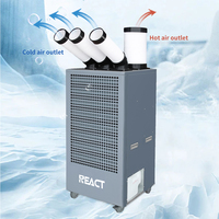 Climatiseur industriel professionnel en métal 22000 BTU, portable, grand modèle, prix usine, composant moteur central, débit d'air 1200m³/h, 3000W