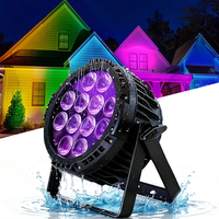 Projecteur de lumière de scène LED 12x18W RGBWAUv, équipement d'extérieur 6 en 1 pour DJ Disco