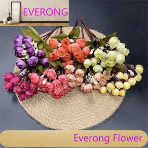 Bouquet de fleurs artificielles en soie Bouquet de fleurs artificielles de EVERONG-F352-mariage Bouquet de fleurs artificielles pour la maison de mariage - Product Image 1