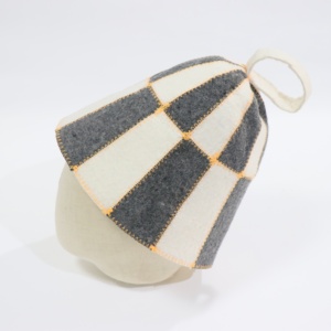 Gorro de Sauna de Lana Merino Personalizado HKZB, Gorro Reutilizable para Vaporarium, Gorro Ruso para Baño, Accesorios para Baño Ruso - Product Image 2