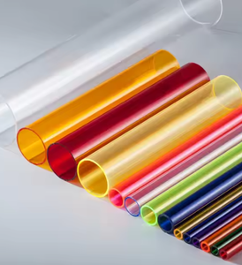 Yüksek kaliteli renkli PVC PC PMMA akrilik plastik tüp optik dağınık ışık kılavuzu tüp özelleştirilebilir kesme işlenmiş - Product Image 4