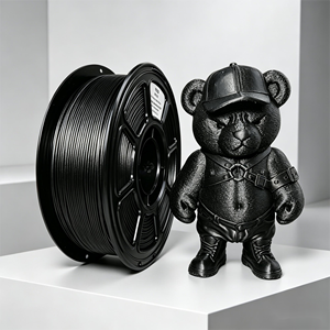 Filament d'impression 3D en fibre de carbone noire haute résistance PETG-CF 1,75 mm 1 kg Résistance à l'abrasion - Product Image 1