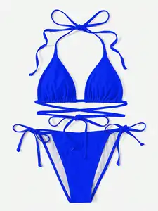 Kadınlar için yeni lüks mayo 2023 fabrika toptan yüksek kalite özel baskı bikini yüksek bel bikini Beachwear