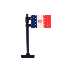 MOC Blocs de construction Drapeau de la Victoire de la Russie, Accessoires de mât de drapeau national américain, Tuiles imprimées, Briques, Jouets de tiers, Cadeau - Product Image 4
