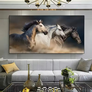 Magnifiques peintures murales de décoration d'intérieur personnalisées en gros Art <span class=keywords><strong>Deco</strong></span> Sanma Run pour salons ou hôtels de luxe - Product Image 3