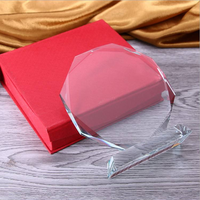 Trophée en cristal haut de gamme écologique pour réunion annuelle, gravure laser, étanche, cadeaux de bienvenue pour employés exceptionnels