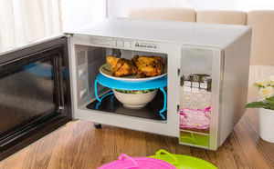 Rejilla Multifunción Aislada para Calentar, Utensilios de Cocina de Plástico, Rejilla para Cocinar al Vapor en Microondas, Estante para Horno de Microondas, Herramientas de Cocina - Product Image 2