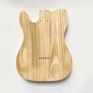 Cuerpo de guitarra de madera maciza de Paulownia personalizado sin acabar para kits de bricolaje - Product Image 3