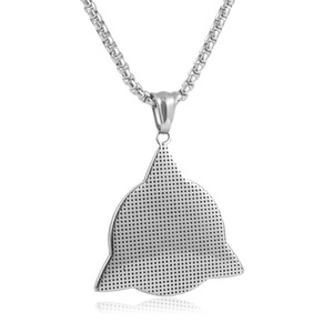 Stainless Steel Viking Triangle Pendant <b>Necklace</b> With Chain <b>Silver</b> Geometric Design <b>For</b> <b>Men</b> 24cm - Product Image 2
