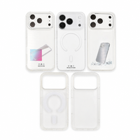 Coque de téléphone personnalisée 3D antichoc et étanche en TPU+PC avec chargement sans fil pour iPhone 17 Pro