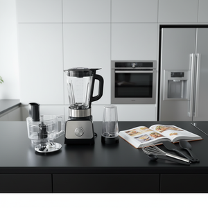 Licuadora Portátil <span class=keywords><strong>Profesional</strong></span> Multifuncional de Acero Inoxidable de 800W y 1.5L con Exprimidor, Triturador de <span class=keywords><strong>Hielo</strong></span> y <span class=keywords><strong>Picadora</strong></span> de Carne - Product Image 3