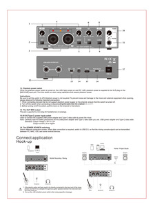 Console di Mixaggio Professionale MD22 per <span class=keywords><strong>Studio</strong></span> di Registrazione Podcast 2 Canali 24Bit 192kHz Interfaccia Audio USB Scheda Audio per Registrazione - Product Image 6