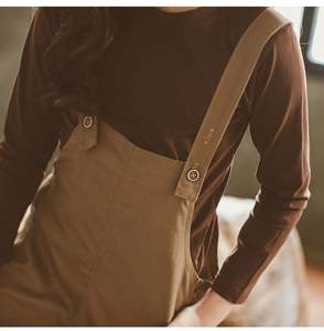 สินค้าขายดีขนาดเล็ก เสื้อยืด กางเกงขายาวลายพิมพ์สีน้ำตาลขากีสำหรับเด็กผู้หญิง - Product Image 6