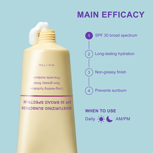 <span class=keywords><strong>Protector</strong></span> <span class=keywords><strong>Solar</strong></span> Facial Mineral SPF30 de Marca Privada, No Grasoso, Ligero, con Óxido de Zinc, Crema de Protección <span class=keywords><strong>Solar</strong></span> Física Suave - Product Image 3
