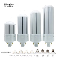 Ampoule LED G24 360° en forme de maïs 100-277V 10W, CRI élevé, luminosité élevée, insertion horizontale, culot B22, lampe de jardin à économie d'énergie