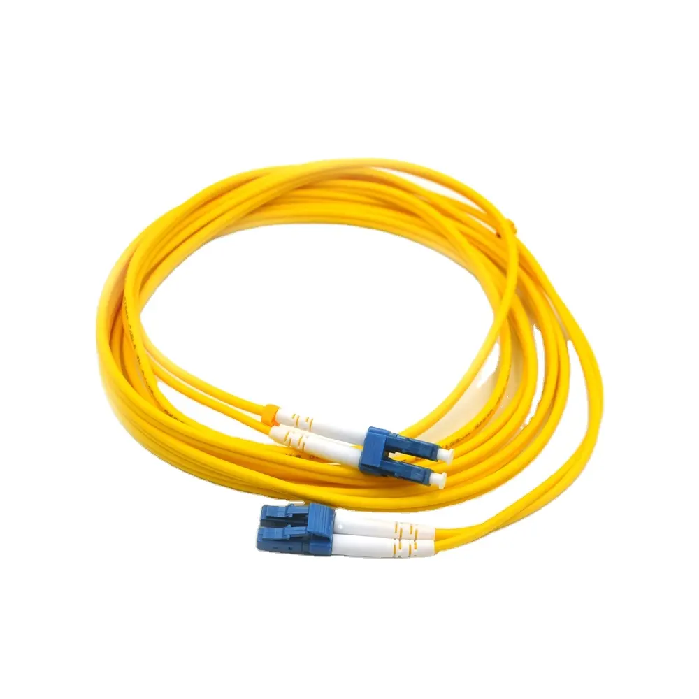 LC-LC SinglemodeDuplex Fiber optik ara bağlantı kablosu/Fiber optik yama kablosu bağlantı kablosu LC LC/dubleks 9/125