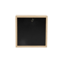Expédition rapide Tirelire en verre transparent carré de couleur unie avec cadre en bois profond pour économiser de l'argent