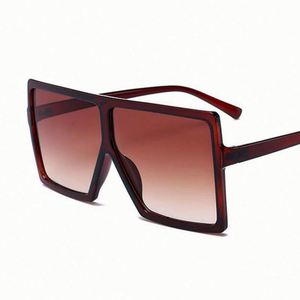 Gafas de Sol Cuadradas Extra Grandes de Moda Retro para Hombre y Mujer, con Logotipo Personalizado, Protección UV400, Montura Grande, Parte Superior Plana - Product Image 5