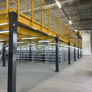 פלטפורמת פלדה מותאמת אישית mzzanine מתפרשת חובה כבדה עמיד עבור מסחר אלקטרוני מחסנים שטח כפול-חיסכון - Product Image 6