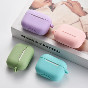 Étui en Silicone bon marché pour <span class=keywords><strong>AirPods</strong></span> Pro antichoc boîte en Silicone souple pour Airpoder Carton adapté pour Air pods Pro 4 Anti-perte - Product Image 2