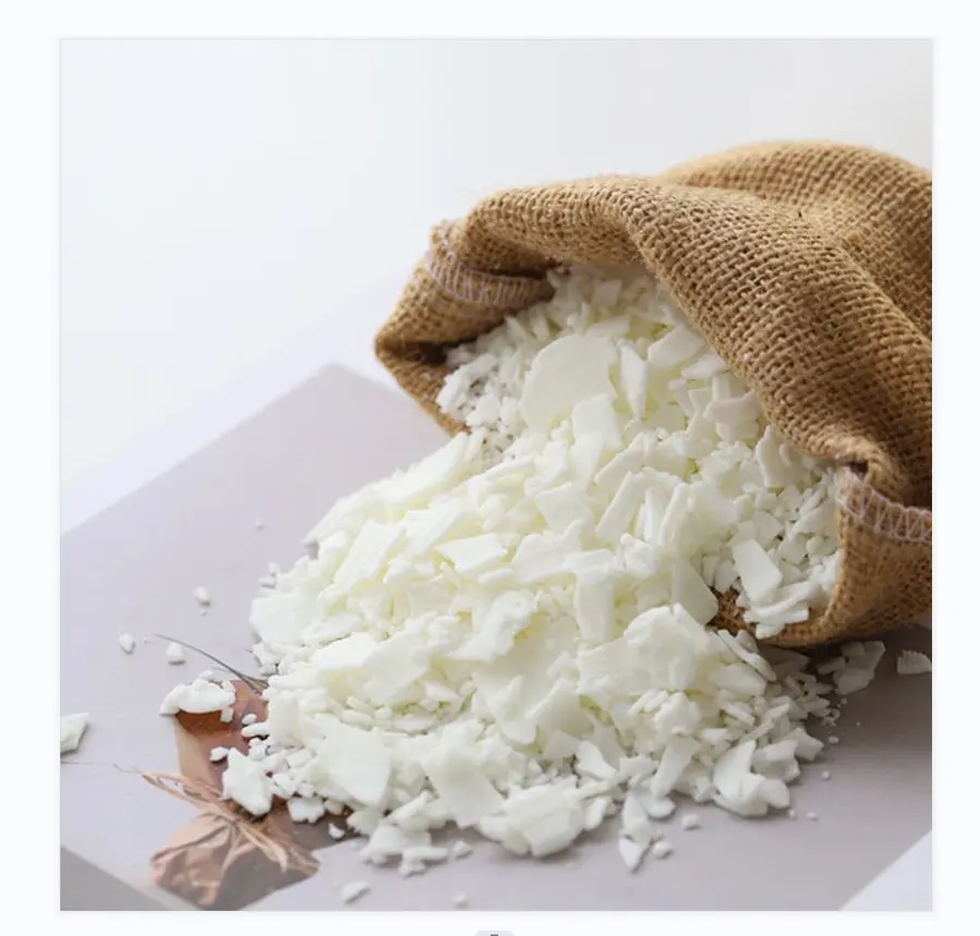 Fábrica Atacado Natural Branco Soja Vela Cera Flocos 25kg Por Saco Perfumado De Cera De Soja Vela Fazendo Matérias-primas