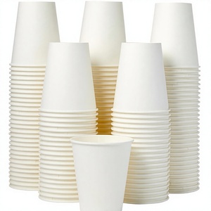 Custom Printed Biodegradable Eco-Friendly <b>Double</b> <b>Wall</b> 12 oz Disposable Paper Coffee <b>Cup</b> Lid for Parties Takeaway White Color - Product Image 3