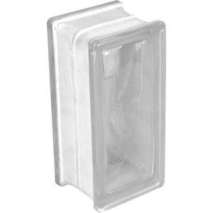 Bloque de vidrio ondulado vertical transparente 19x9x8 cm para herramienta de torneado - Product Image 2