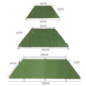 Exterior Camping Lona Cortavientos, Camping al aire libre Protección contra el viento, Parabrisas plegable con varillas de soporte - Product Image 6
