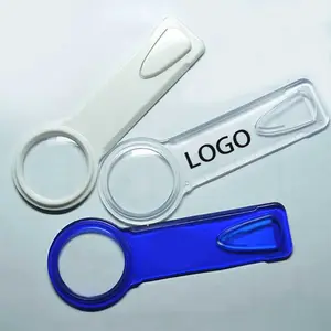 Promotional Gift Plastic Bookmark with Magnifying Glass and 6 cm Ruler 3 in 1 Reading Gift