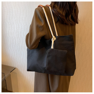 Số lượng lớn bán buôn nhà máy trực tiếp tùy chỉnh <span class=keywords><strong>Canvas</strong></span> Tote Túi với có thể tháo rời <span class=keywords><strong>Pouch</strong></span> - OEM dịch vụ - Product Image 4